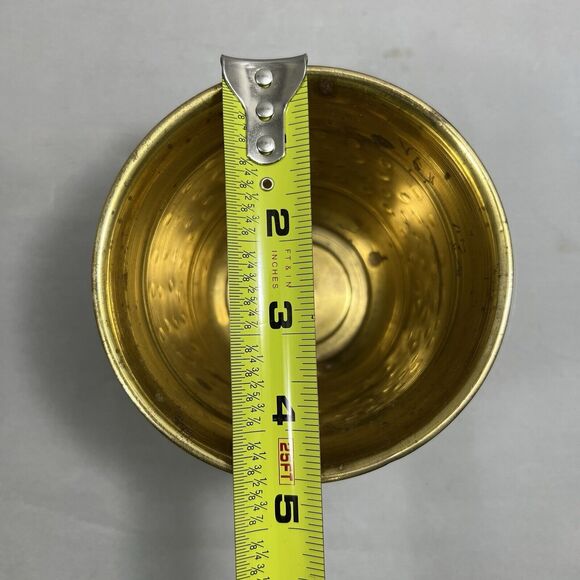 Vintage Brass Pot With Tassel Rope Detail - Picture 8 of 8